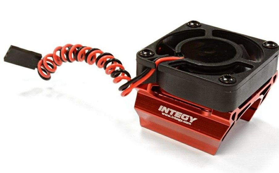 Cooling/Heatsink Fans * | Outlet C25861Red Heatsink Mount & High Speed Cooling Fan 28Mm O.D. Motor (Integy)