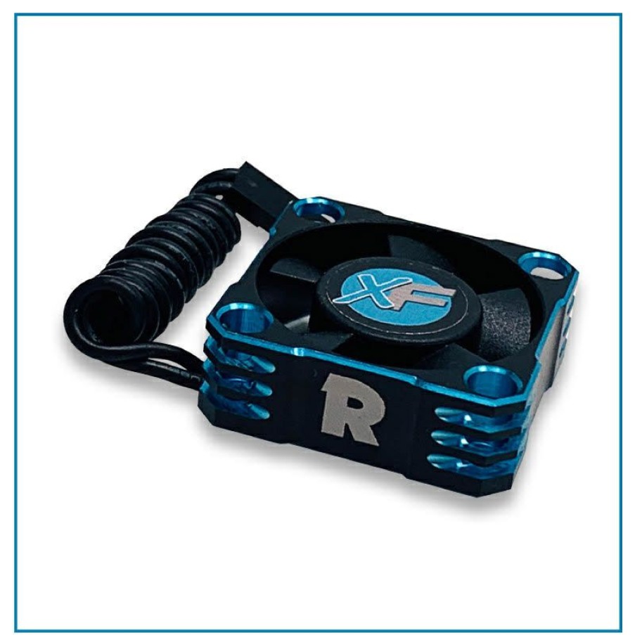 Cooling/Heatsink Fans * | Online Store Tep3081 Black/Blue Aluminum 30Mm Ball Bearing Fan (Trinity)