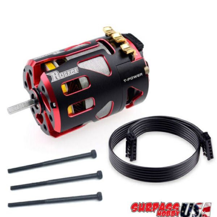 Motors & Accessories * | Featured V4S-4.5 Rocket V4S 4.5T Modified Sensored Brushless Motor Red/Black (Surpass Hobby Usa)