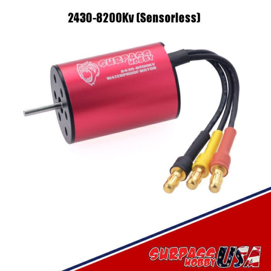 Motors & Accessories * | Reliable Quality 2430-8200Kv 2S Mini Motor 2.0Mm Shaft 3.5Mm Connector 1/16, 1/18 (Surpass Hobby Usa)