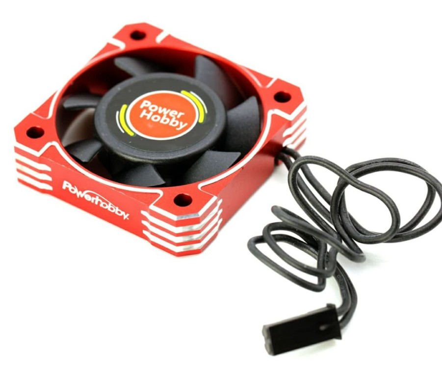 Cooling/Heatsink Fans * | Special Phbphf4040Red Red Aluminum 40X40X10Mm Tornado High Speed Fan (Power Hobby)