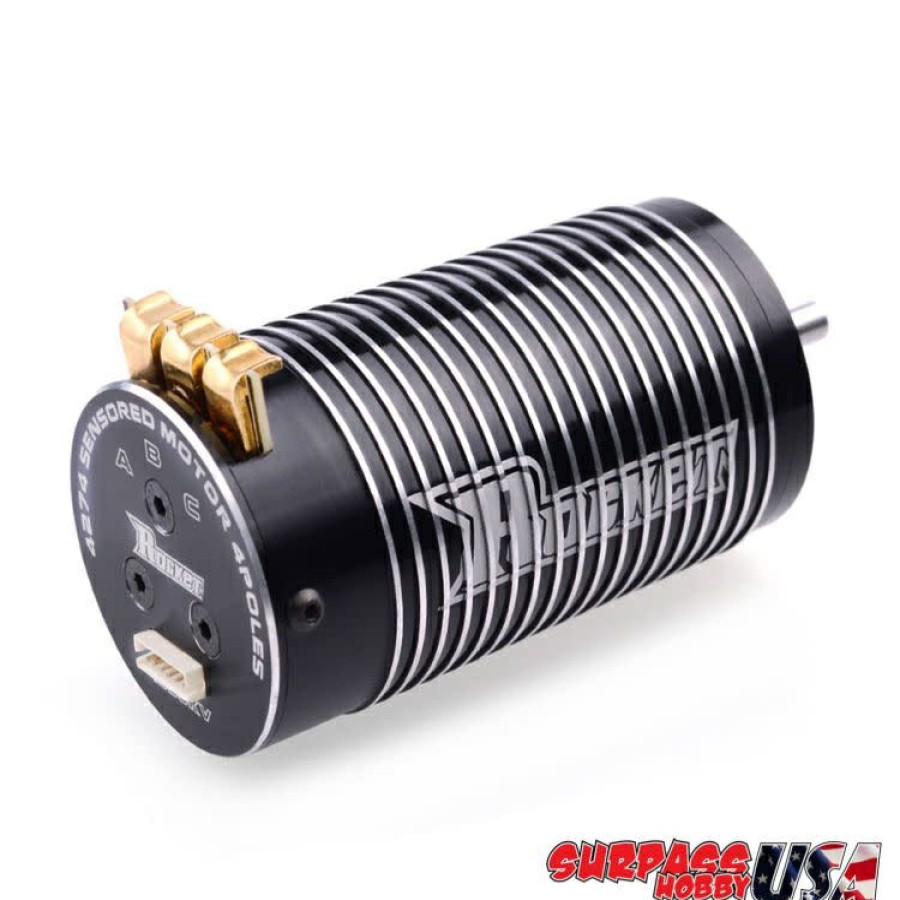 Motors & Accessories * | Quality Guarantee 4274-2250 Rocket 1/8 2250Kv 5S Off-Road Sensored Brushless Motor (Surpass Hobby Usa)