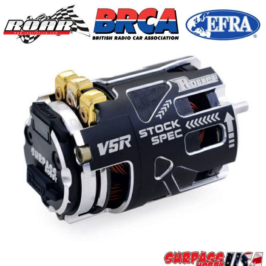 Motors & Accessories * | Premium V5R-13.5 Rocket V5R Spec 13.5T Sensored Brushless Motor Silver/Black (Surpass Hobby Usa)