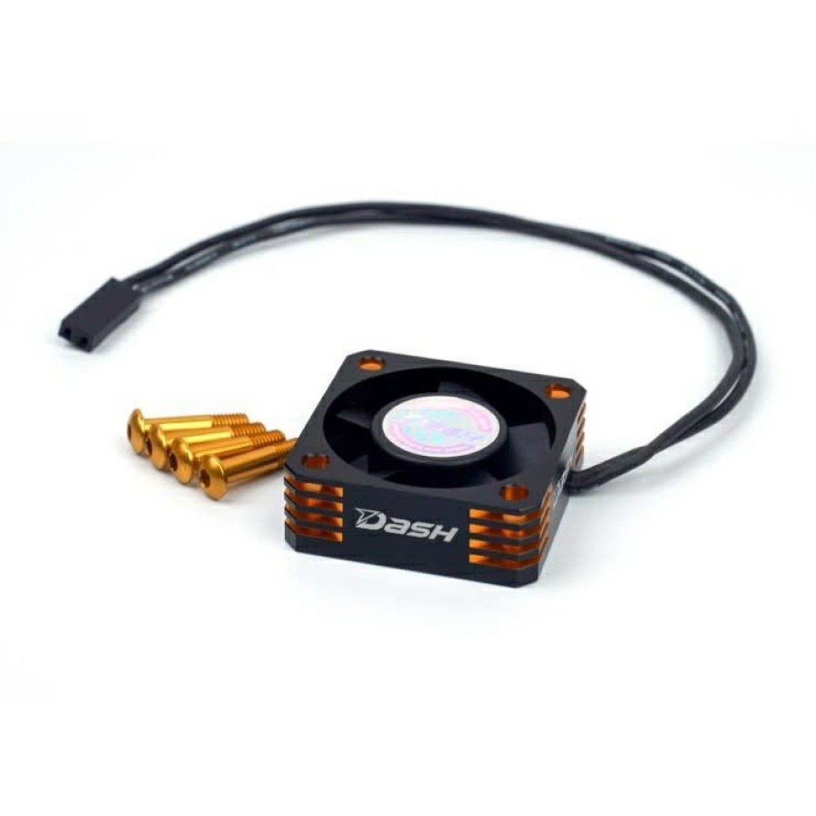 Cooling/Heatsink Fans * | Cheap Da-770109 Dash Ultra High Speed Motor Cooling Fan 30X30X10Mm (Alu) Black Golden (Dash)