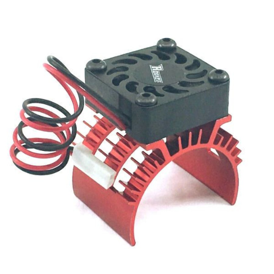 Cooling/Heatsink Fans * | Reliable Quality Sp-100001-11 Rocket 1/10 Aluminum Brushless Motor Heatsink With 30Mm Fan (Red) (Surpass Hobby Usa)