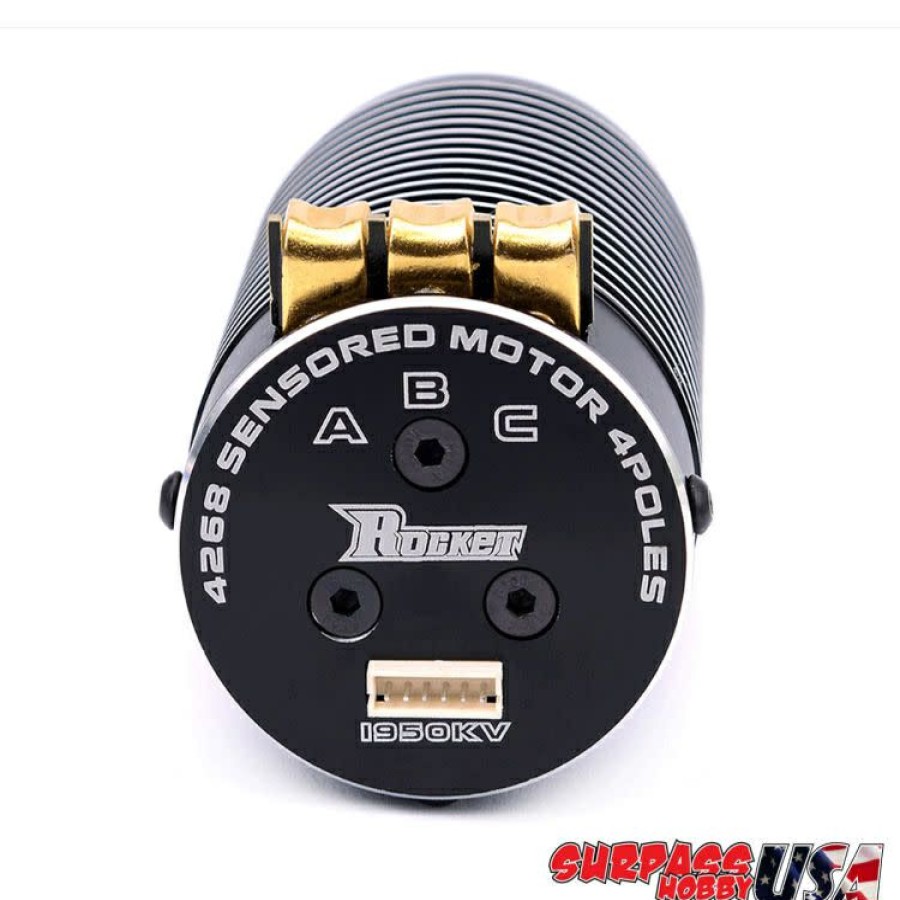 Motors & Accessories * | Lower Prices 4268-2650 Rocket 1/8 2650Kv 4S Short Rpm Sensored Brushless Motor (Surpass Hobby Usa)