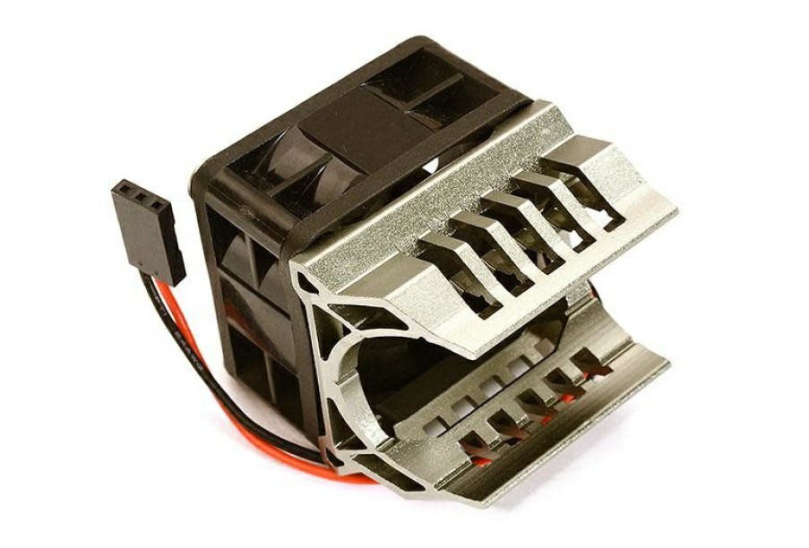 Cooling/Heatsink Fans * | Featured C28595Grey Grey Motor Heatsink 40X40X10Mm Cooling Fan For 1/16 Erevo & Slash Vxl (Integy)