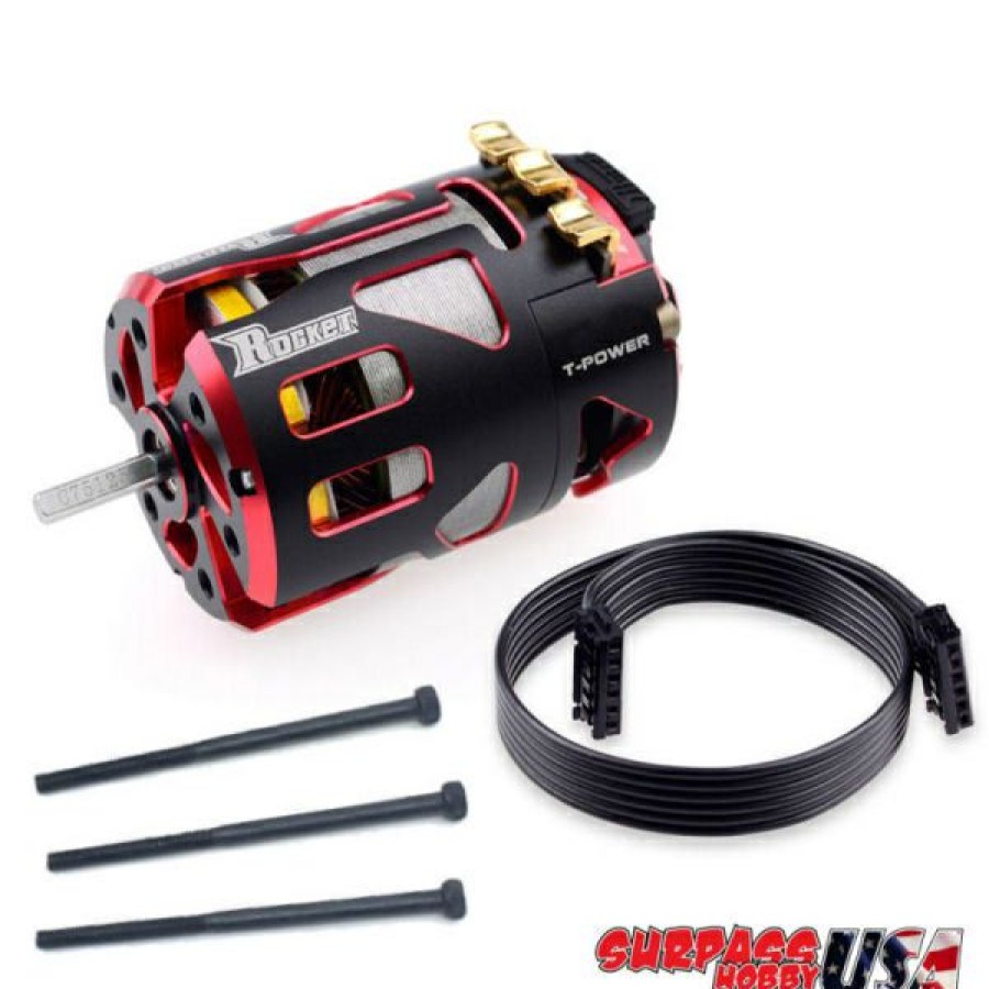 Motors & Accessories * | Latest Fashion V4S-2.5 Rocket V4S 2.5T Modified Sensored Brushless Motor Red/Black (Surpass Hobby Usa)