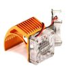 Cooling/Heatsink Fans * | Reliable Quality 2961Orange Orange Twin Motor Cooling Fan + Heatsink 540/550 (Integy)