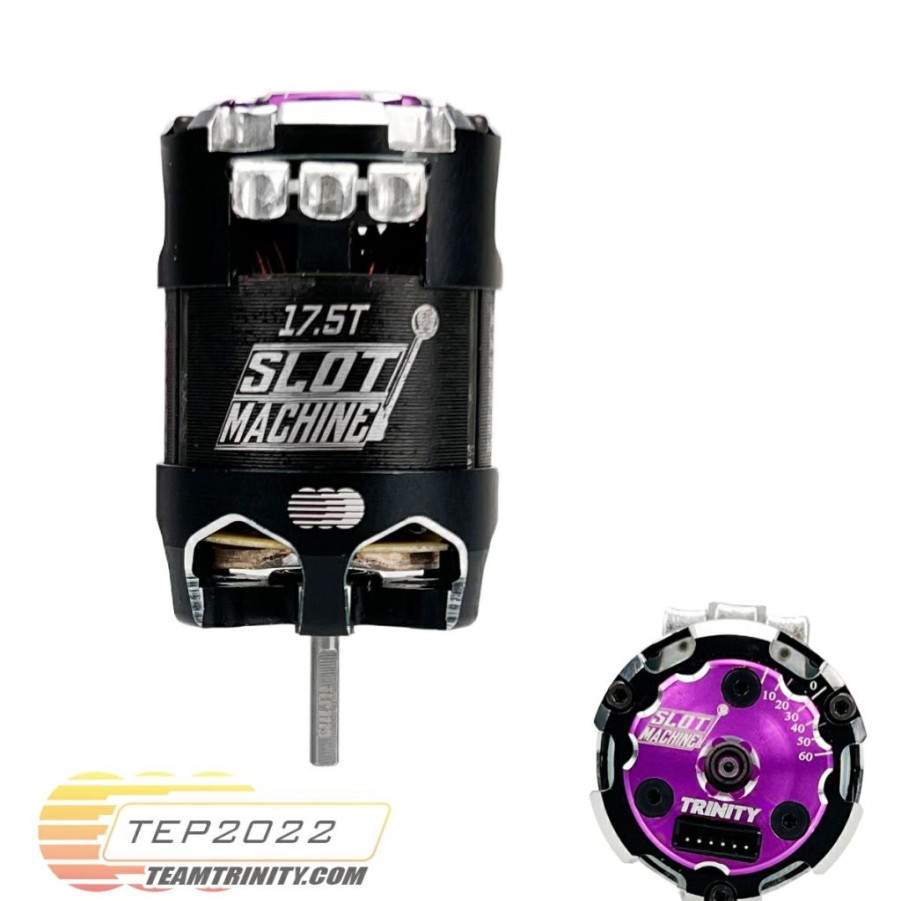 Motors & Accessories * | Top Sellers Tep2022 Slot Machine 17.5T Race Spec Brushless Motor W/ Tep1119 Rotor (Trinity)