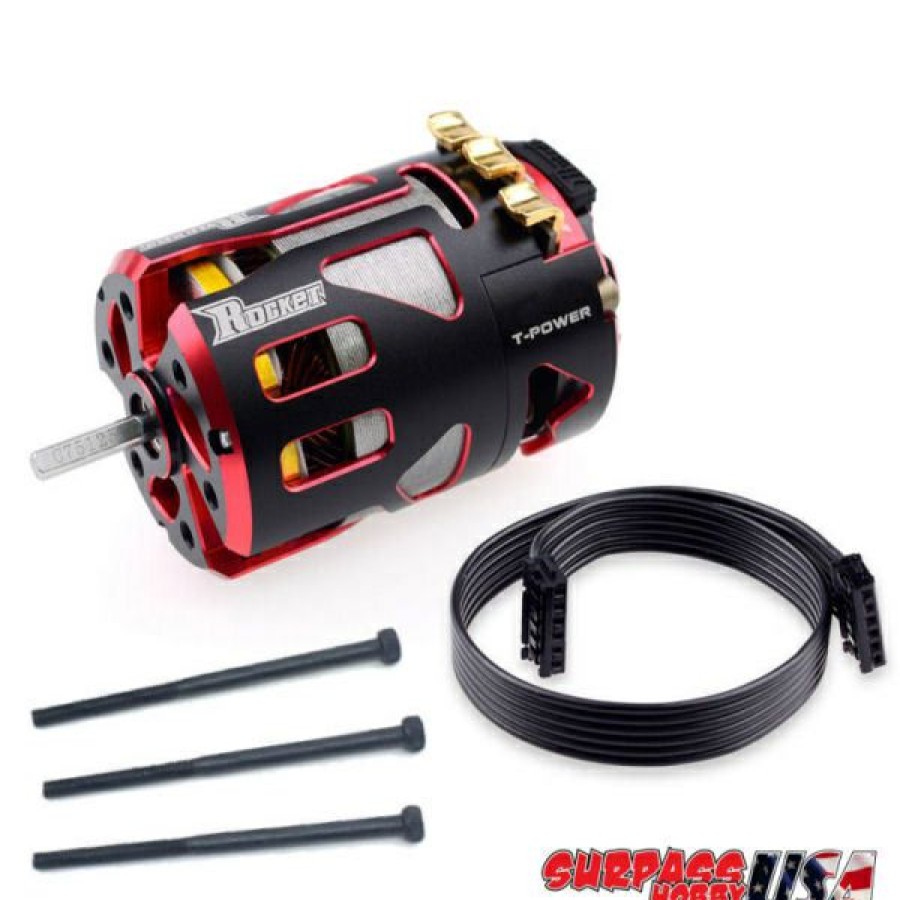 Motors & Accessories * | Top Sellers V4S-6.5 Rocket V4S 6.5T Modified Sensored Brushless Motor Red/Black (Surpass Hobby Usa)