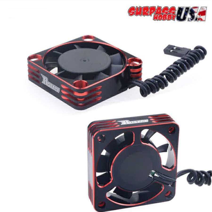 Cooling/Heatsink Fans * | Lower Prices Sp-420003-01 Rocket 40Mm Aluminum Cooling Fan 16,000Rpm Red/Black (Surpass Hobby Usa)