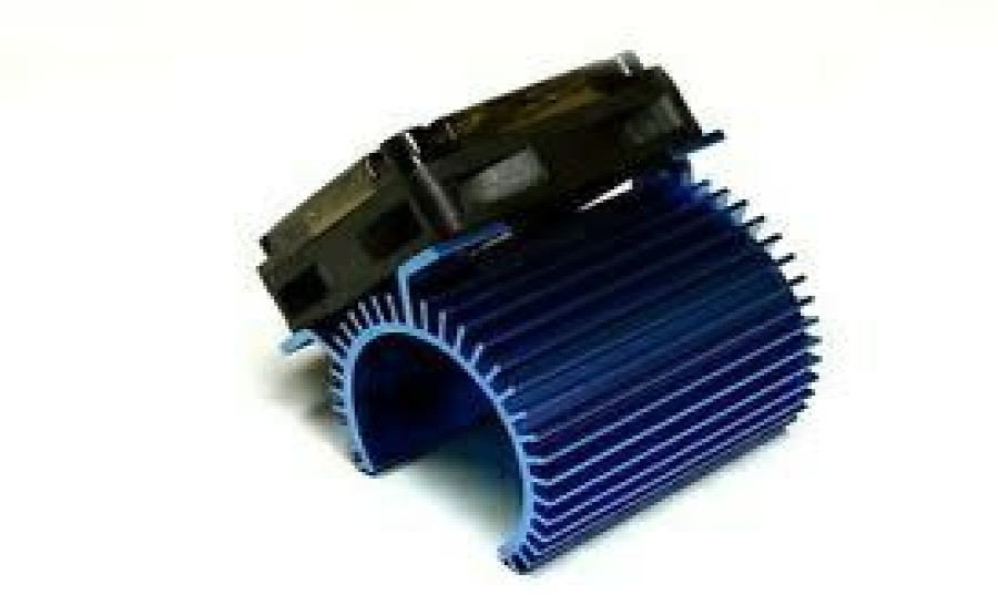 Cooling/Heatsink Fans * | Latest Fashion Hwi86080120 Hobbywing C1 Motor Heatsink & Fan Combo (Hobbywing)