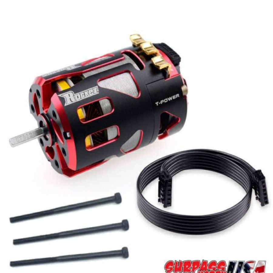 Motors & Accessories * | Best Sellers V4S-5.5 Rocket V4S 5.5T Modified Sensored Brushless Motor Red/Black (Surpass Hobby Usa)