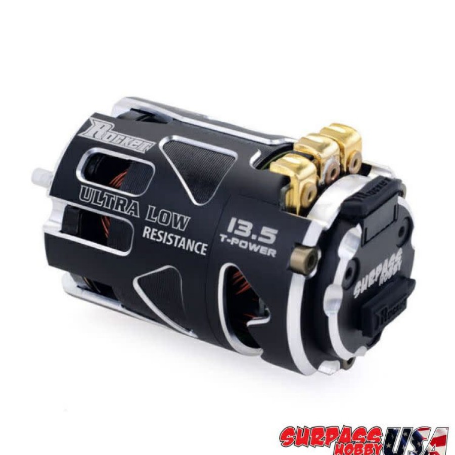 Motors & Accessories * | Promotion V5R-25.5 Rocket V5R Spec 25.5T Sensored Brushless Motor Silver/Black (Surpass Hobby Usa)