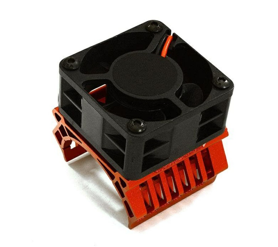 Cooling/Heatsink Fans * | Reliable Quality C28597Red Red Aluminum 36Mm Motor Heatsink+40Mm Cooling Fan 16K Rpm (Integy)