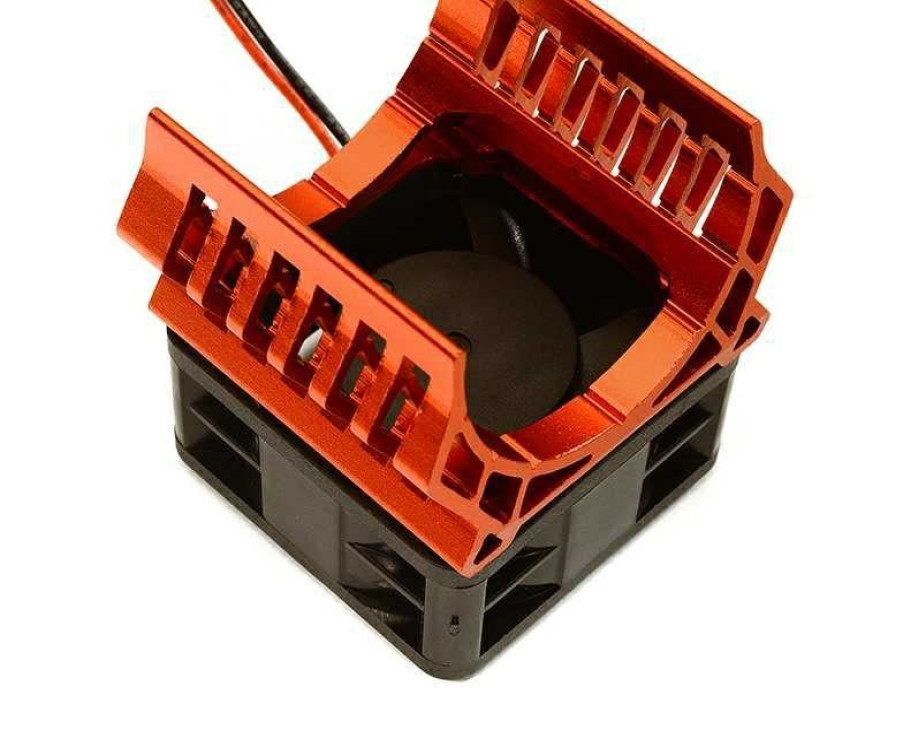 Cooling/Heatsink Fans * | Reliable Quality C28597Red Red Aluminum 36Mm Motor Heatsink+40Mm Cooling Fan 16K Rpm (Integy)