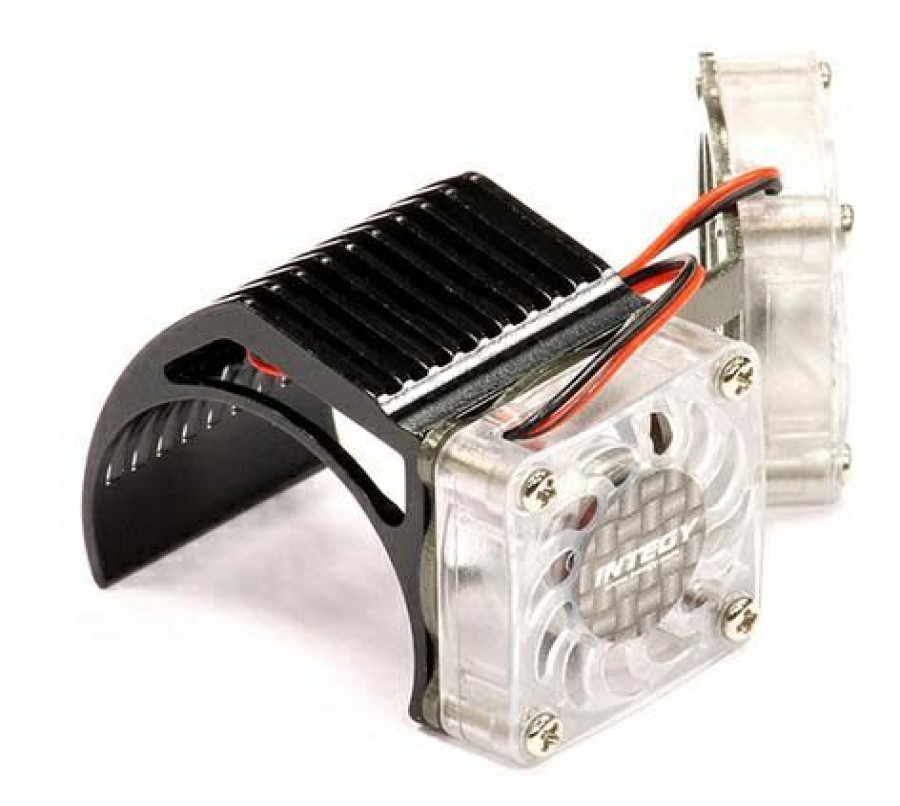 Cooling/Heatsink Fans * | Promotion 2961Black Black Twin Motor Cooling Fan + Heatsink 540/550 (Integy)