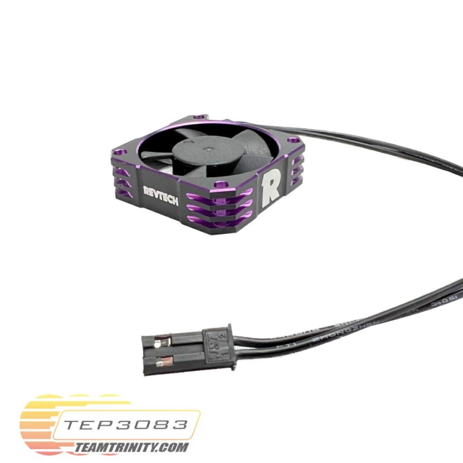 Cooling/Heatsink Fans * | Best Sellers Tep3083 Purple Aluminum 35/35Mm "Purple" Ball Bearing Fan (Trinity)