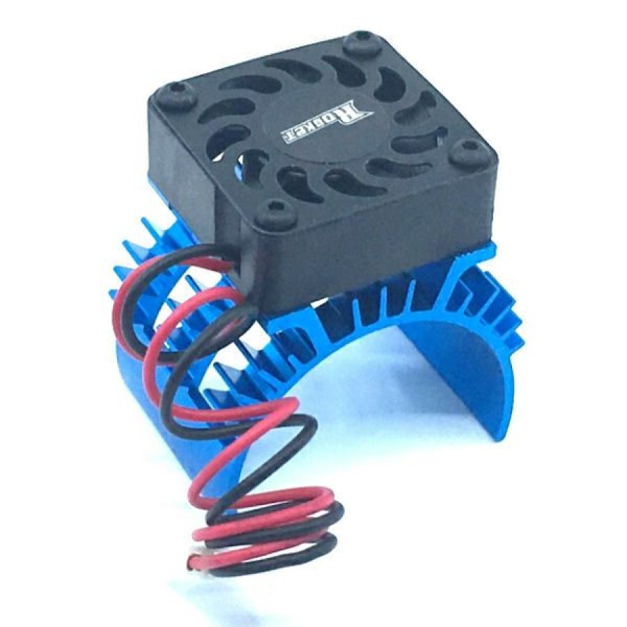 Cooling/Heatsink Fans * | Special Sp-100001-12 Rocket 1/10 Aluminum Brushless Motor Heatsink With 30Mm Fan (Blue) (Surpass Hobby Usa)