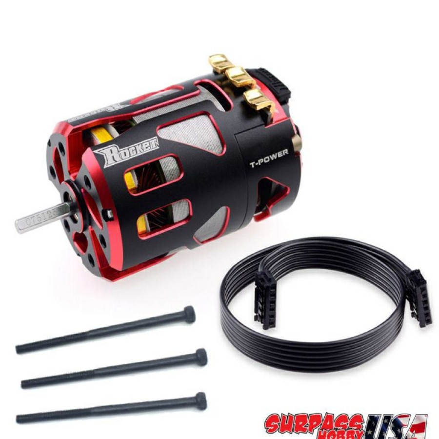 Motors & Accessories * | Discount Store Sp-054000-13.5 Rocket V4S Spec 13.5T Sensored Brushless Motor Red/Blk (Surpass Hobby Usa)