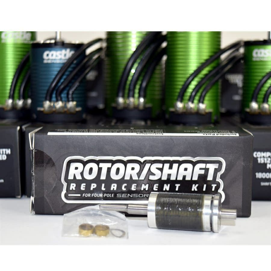 Motors & Accessories * | Discount Store Cse011-0132-00 Rotor/Shaft Replacement Kit 1412-3200Kv (Castle Creations)