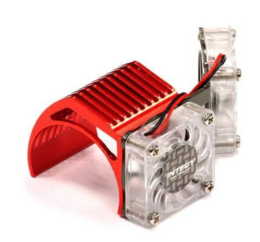 Cooling/Heatsink Fans * | Promotion 2961Red Red Twin Motor Cooling Fan + Heatsink 540/550 (Integy)