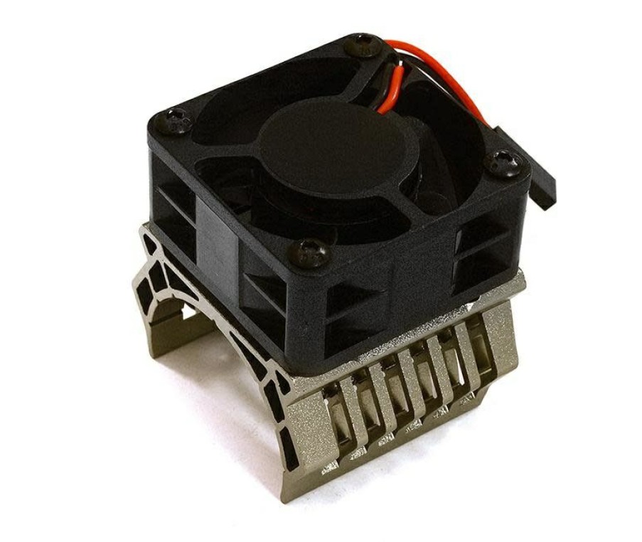 Cooling/Heatsink Fans * | Special C28597Grey Grey 36Mm Motor Heatsink+40X40Mm Cooling Fan (Integy)